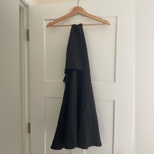 Halter metal ring mini dress